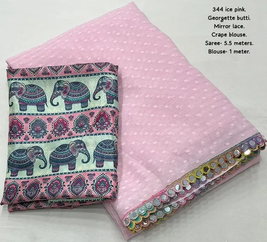 Elegant Designer Soft Georgette Saree